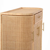 Tarot Natural Rattan Bar Cabinet