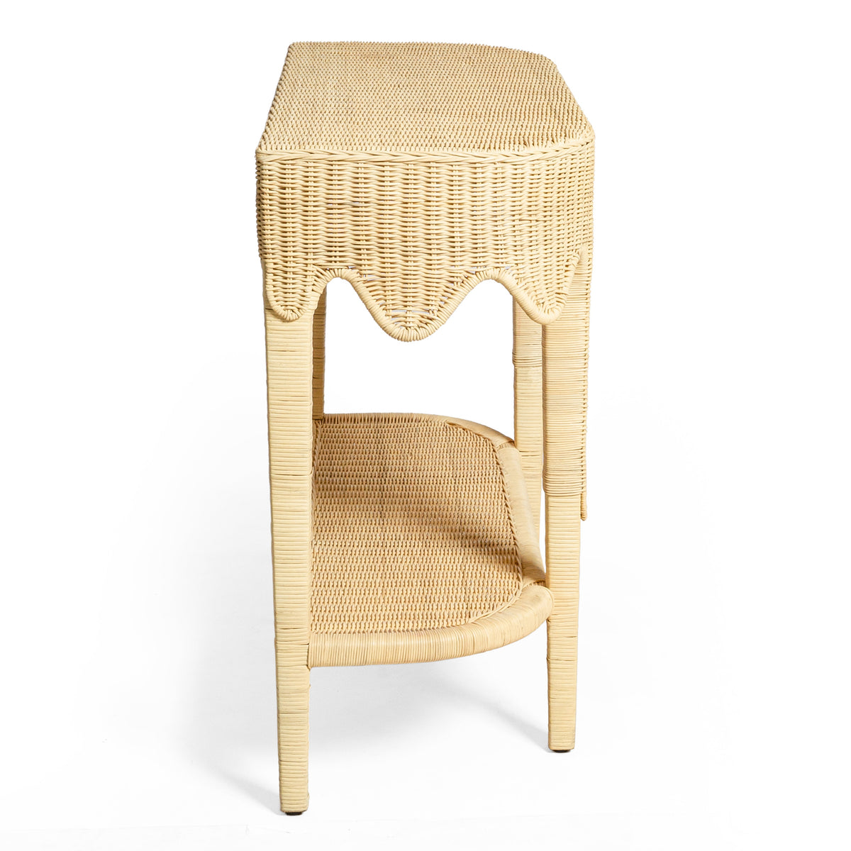 Sally 41" Natural Rattan Console Table - View 4