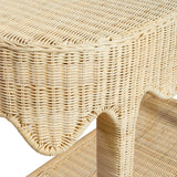 Sally 41" Natural Rattan Console Table - View 5