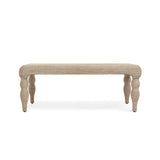 Vicky 49" Natural Woven Seagrass Rectangular Coffee Table - View 3