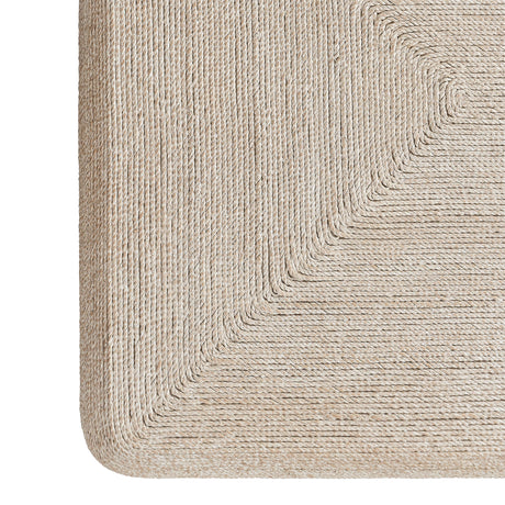 Vicky 49" Natural Woven Seagrass Rectangular Coffee Table - View 7