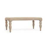 Vicky 49" Natural Woven Seagrass Rectangular Coffee Table - View 1