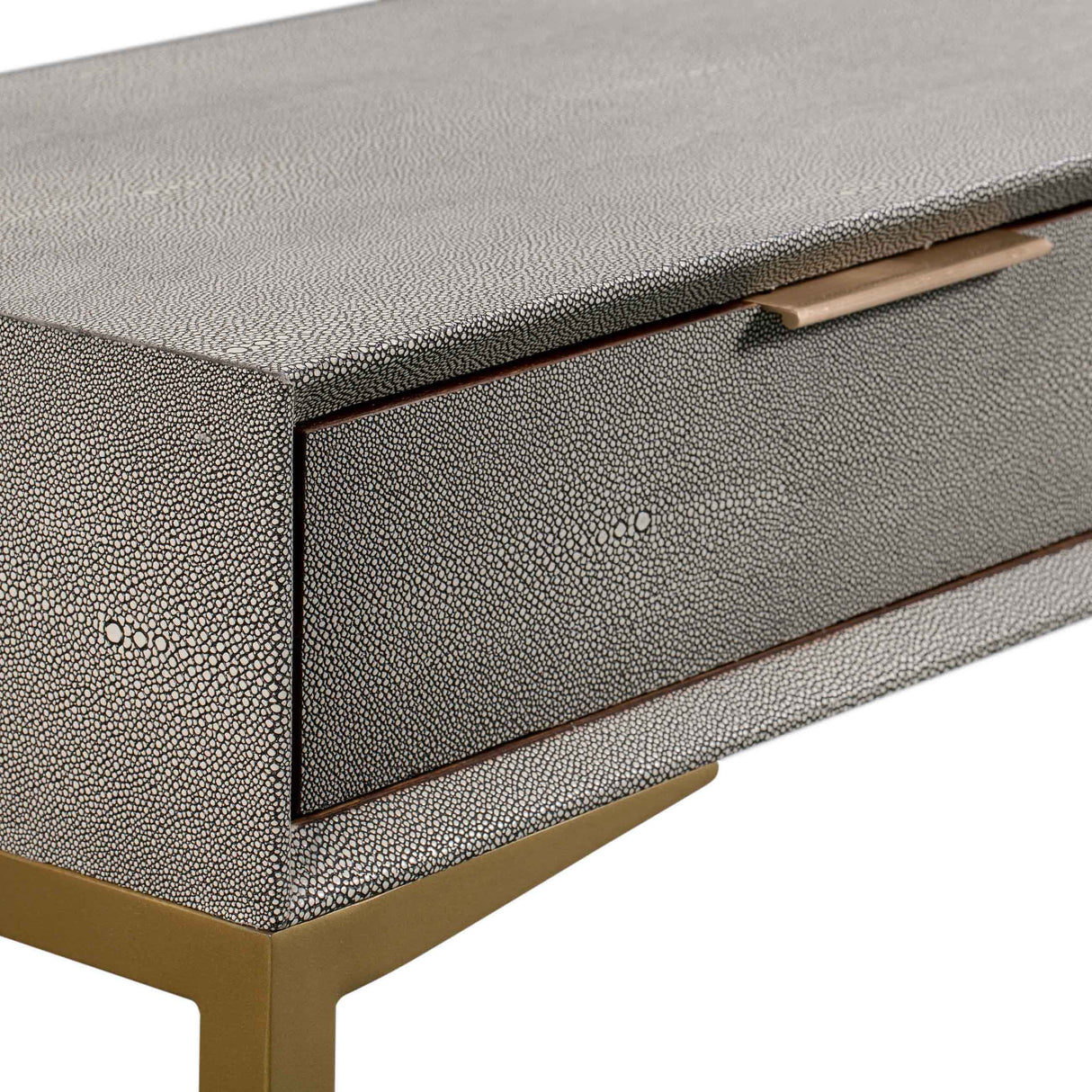 Pesce 59" Shagreen 3 Drawer Console Table
