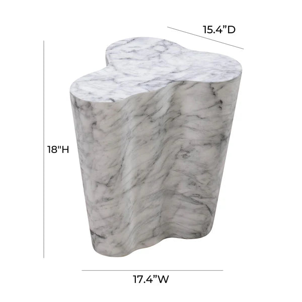 Slab Concrete Indoor / Outdoor Side Table (17"-21")