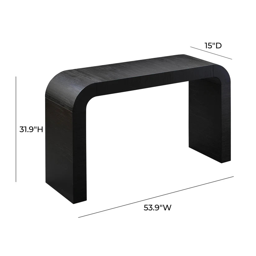 Hump Black Console Table dimensions