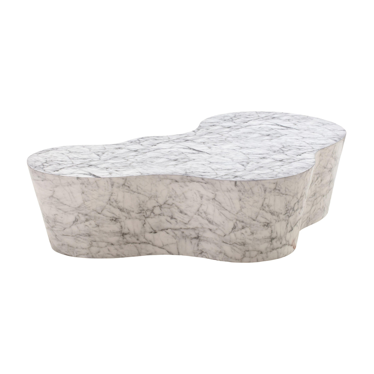 Slab 59" Concrete Indoor/Outdoor Coffee Table - View 1