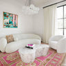 Slab Faux Travertine Coffee Table