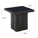 Kayla Faux Plaster Indoor / Outdoor Square Side Table
