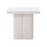 Kayla Faux Plaster Indoor / Outdoor Square Side Table