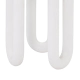 Tildy White Concrete Indoor / Outdoor Round Side Table