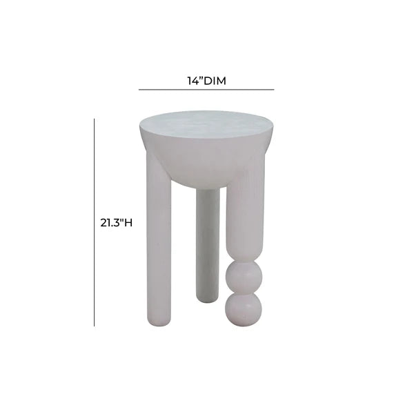 Morse Cognac Wooden Accent Table