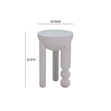 Morse Cognac Wooden Accent Table