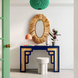 Suzie 45" Rattan Console Table