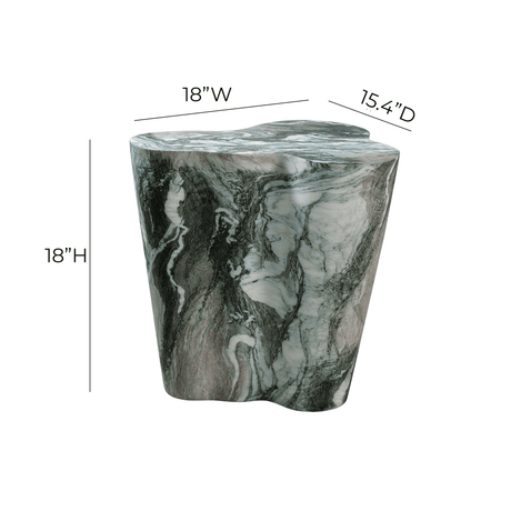 Slab Concrete Indoor/Outdoor Side Table (18"-22") - View 25