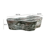 Slab Faux Travertine Coffee Table