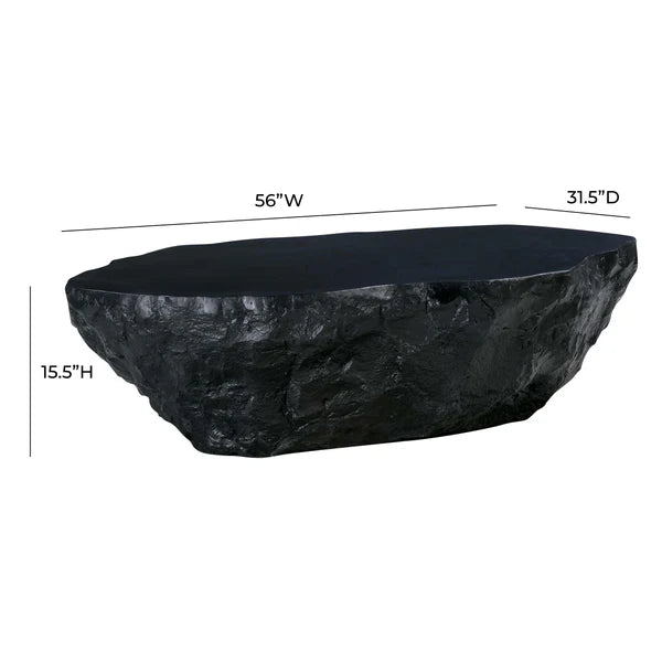 Crag White Concrete Coffee Table