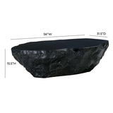Crag White Concrete Coffee Table