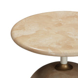 Mire Rose Faux Marble Side Table