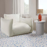 Darcy Faux Travertine Concrete Side Table