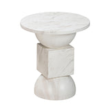 Chip Faux Marble Indoor / Outdoor Side Table