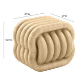 Love Knot Concrete Indoor/Outdoor Accent Stool - View 7