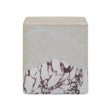 Brut Faux Travertine & Breccia Concrete Indoor / Outdoor Side Table