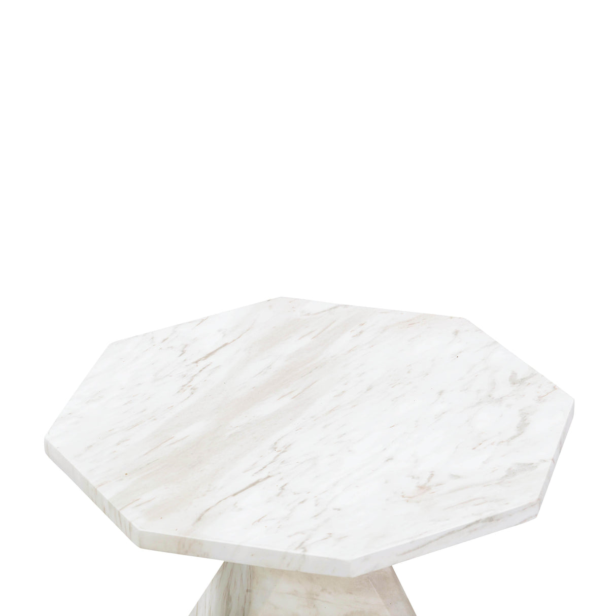 Esme Faux Marble Indoor / Outdoor Round Side Table