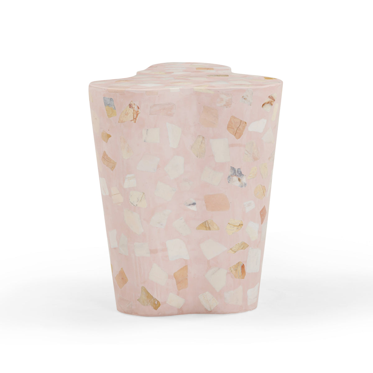 Slab Faux Terrazzo Indoor/Outdoor Side Table - View 15