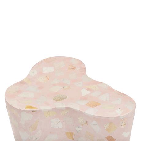 Slab Faux Terrazzo Indoor/Outdoor Side Table - View 19