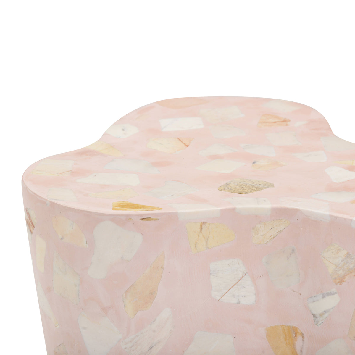 Slab Faux Terrazzo Indoor/Outdoor Side Table - View 20