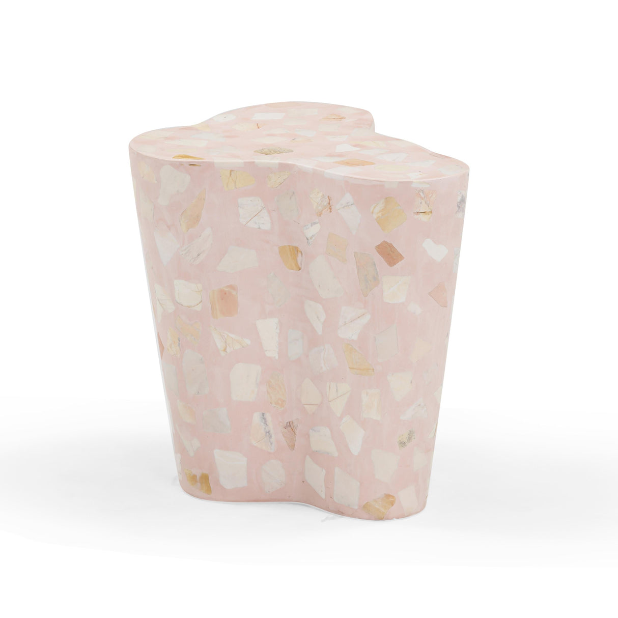 Slab Faux Terrazzo Indoor/Outdoor Side Table