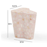Slab Faux Terrazzo Indoor/Outdoor Side Table