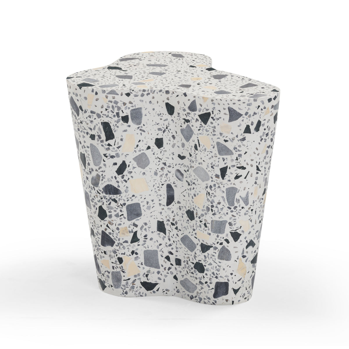 Slab Faux Terrazzo Indoor/Outdoor Side Table - View 24