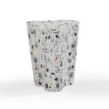 Slab Faux Terrazzo Indoor/Outdoor Side Table - View 26