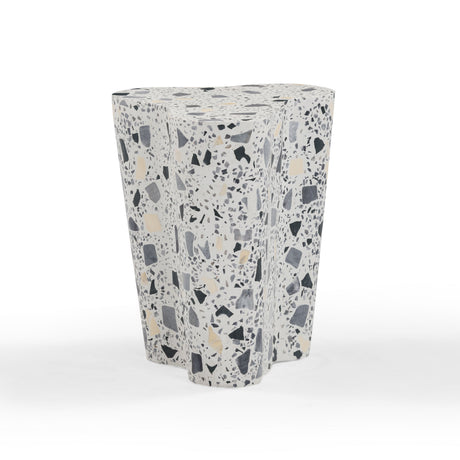 Slab Faux Terrazzo Indoor/Outdoor Side Table - View 26