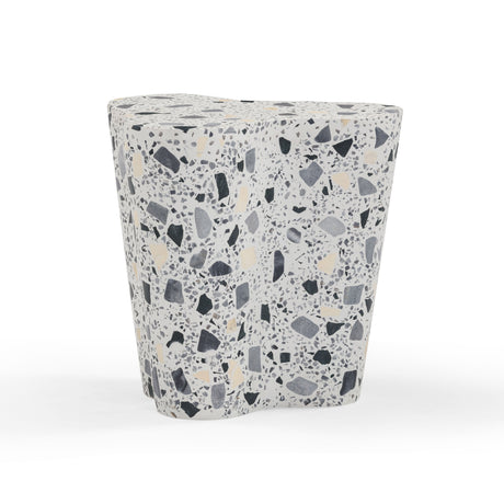 Slab Faux Terrazzo Indoor/Outdoor Side Table - View 27