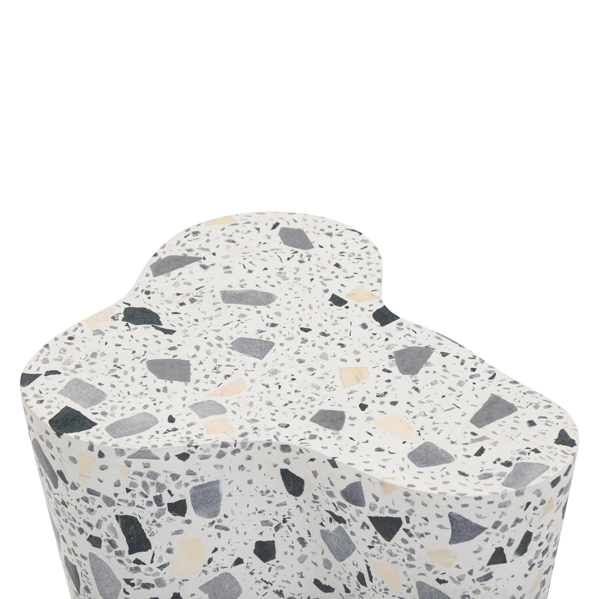 Slab Faux Terrazzo Indoor/Outdoor Side Table - View 31