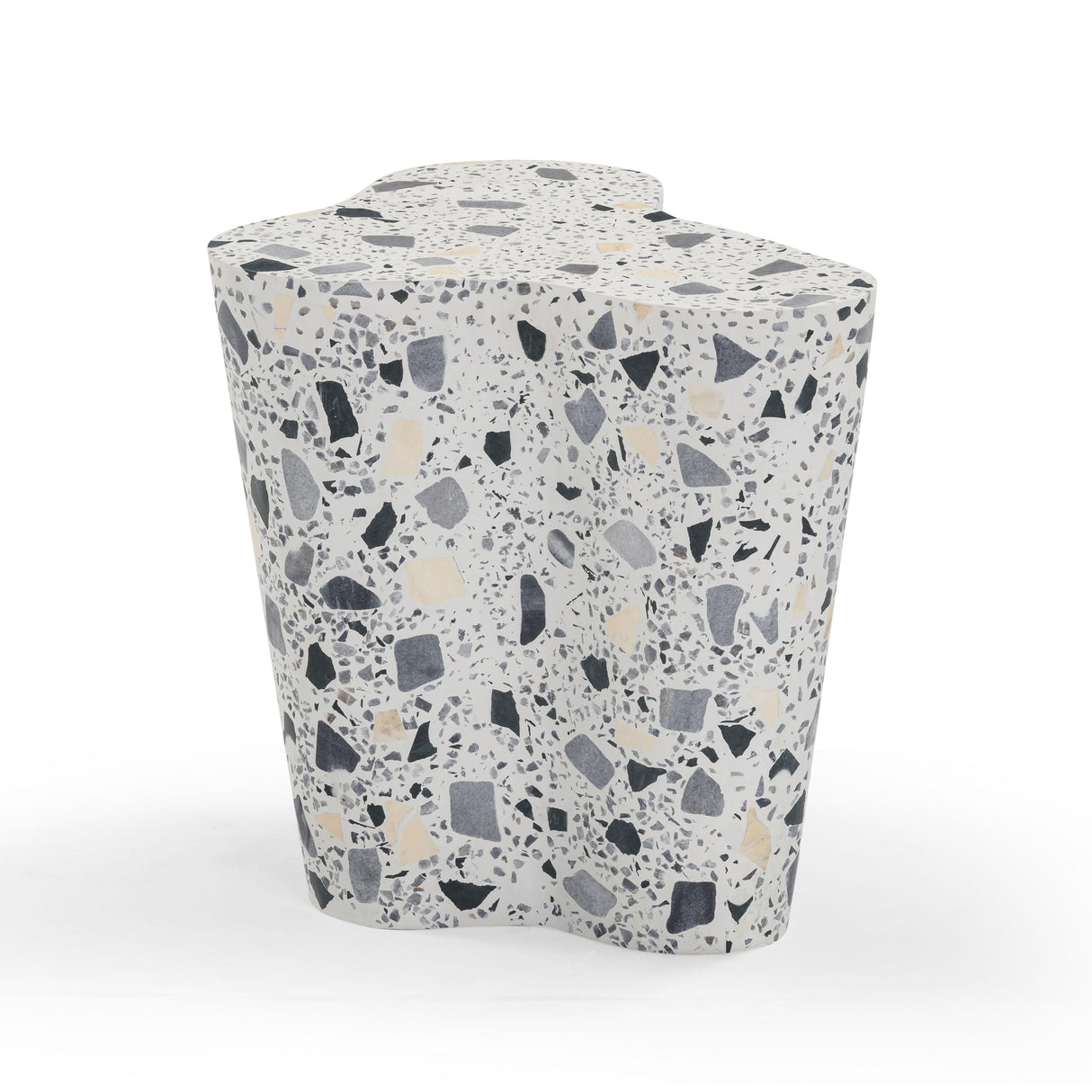 Slab Faux Terrazzo Indoor/Outdoor Side Table