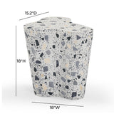 Slab Faux Terrazzo Indoor/Outdoor Side Table