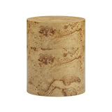 Fig Natural Burl Drum Side Table