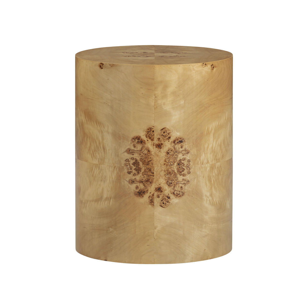 Fig Natural Burl Drum Side Table