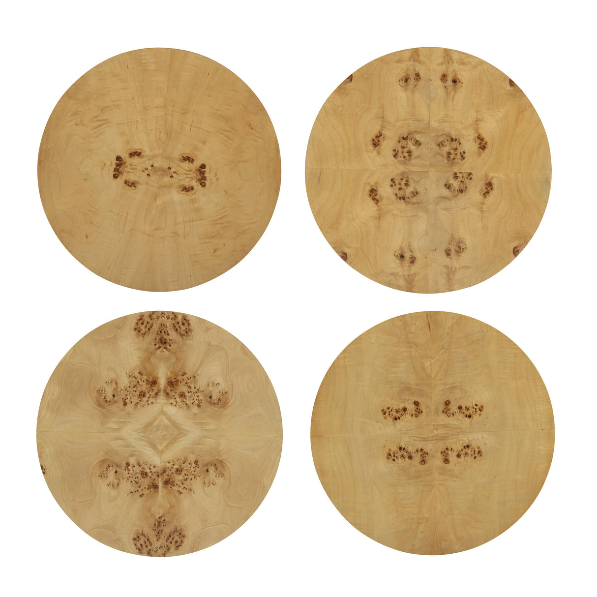 Fig Natural Burl Drum Side Table