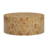 Fig 36" Natural Burl Drum Round Coffee Table
