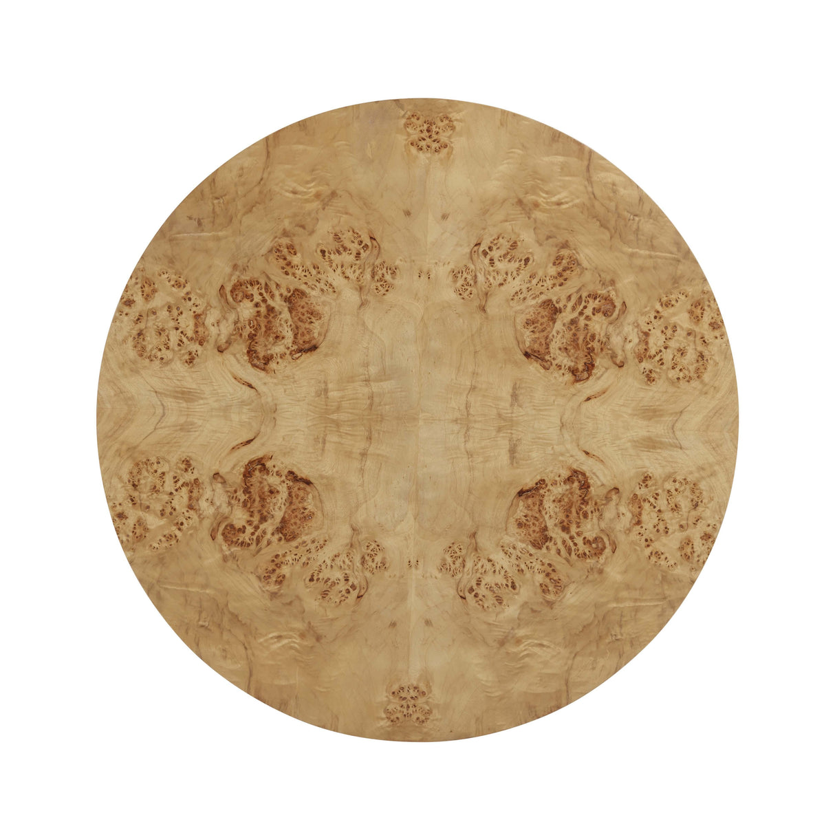 Fig 36" Natural Burl Drum Round Coffee Table