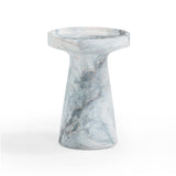 Zara Faux Aegean Marble Indoor / Outdoor Side Table
