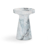 Zara Faux Aegean Marble Indoor / Outdoor Side Table