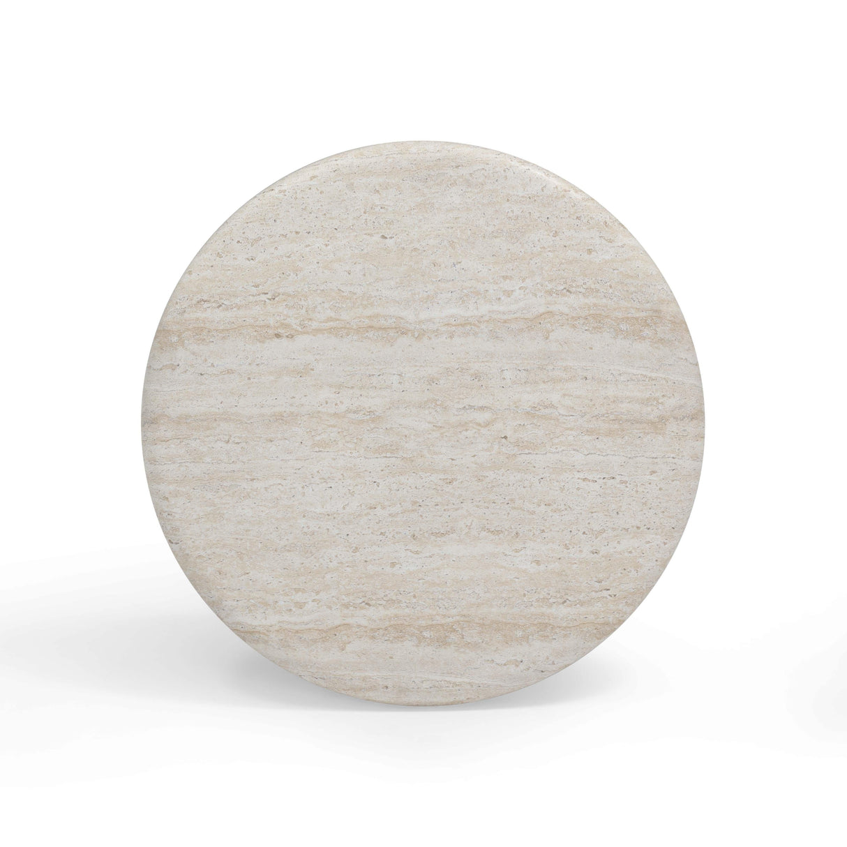 Cynthia Faux Travertine Concrete Indoor / Outdoor Side Table