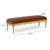 Oodle 56.5" Performance Vegan Mohair Bench - View 24