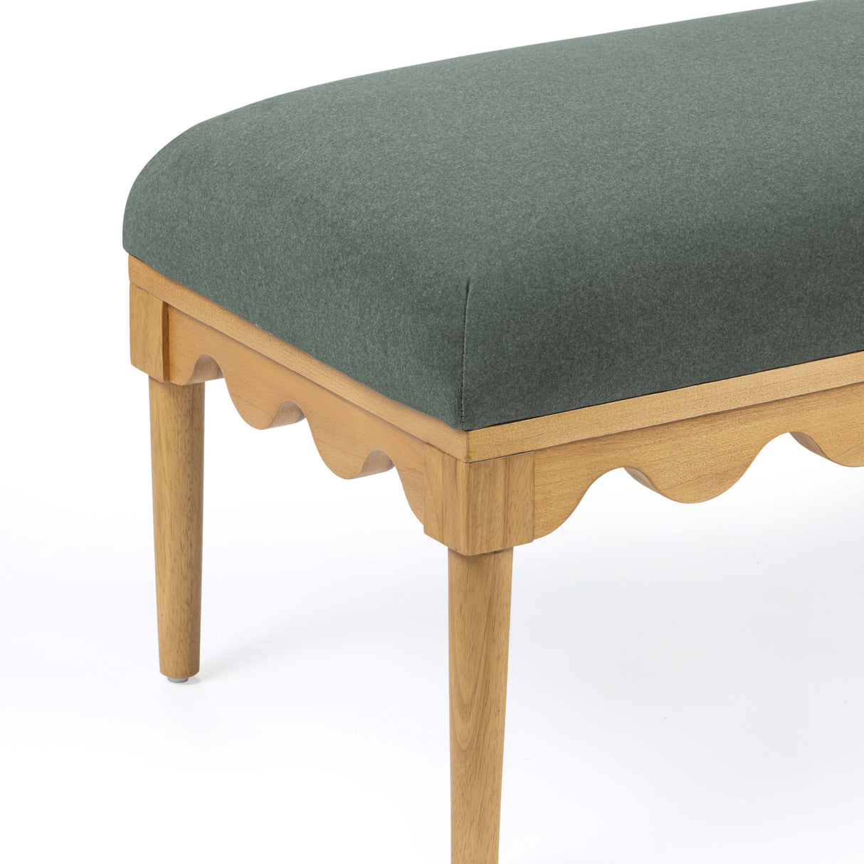 Oodle 56.5" Vegan Mohair Bench