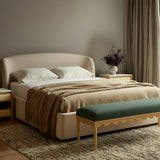 Oodle 56.5" Performance Vegan Mohair Bench - View 32